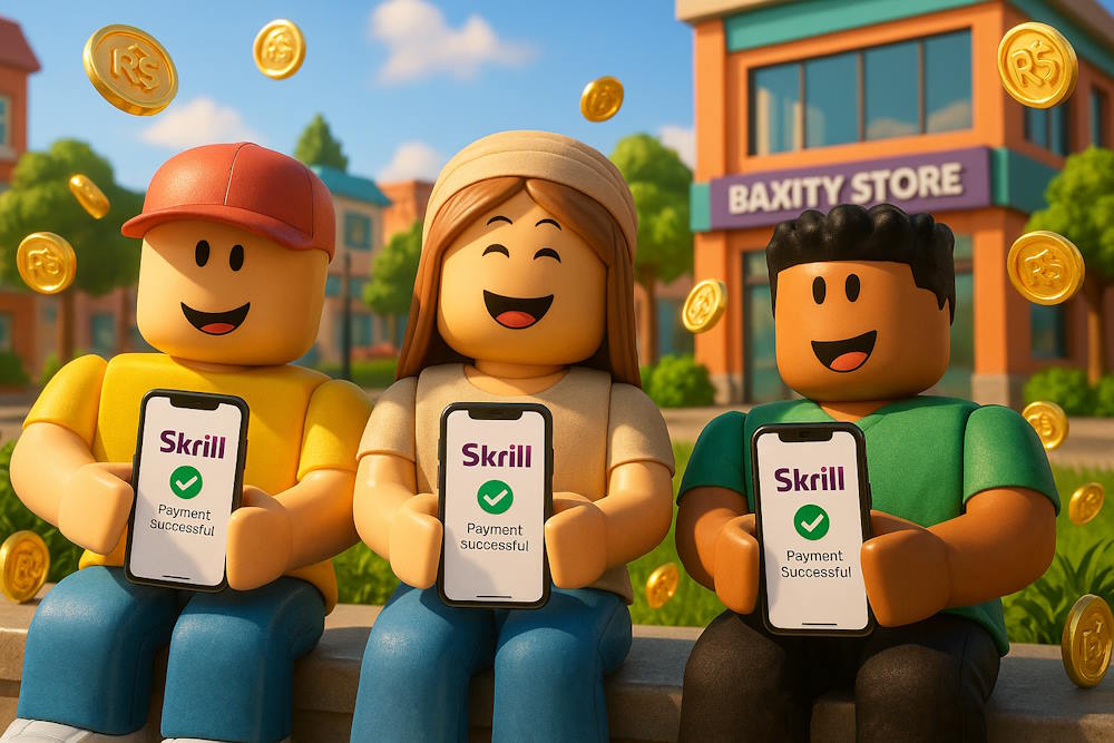 Roblox Gift Cards with Skrill