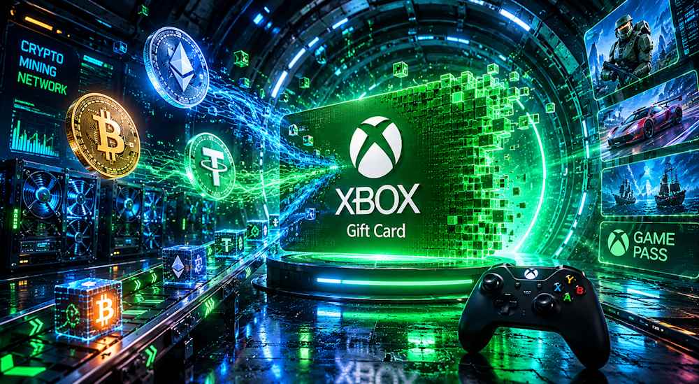 Buy an Xbox gift card with crypto