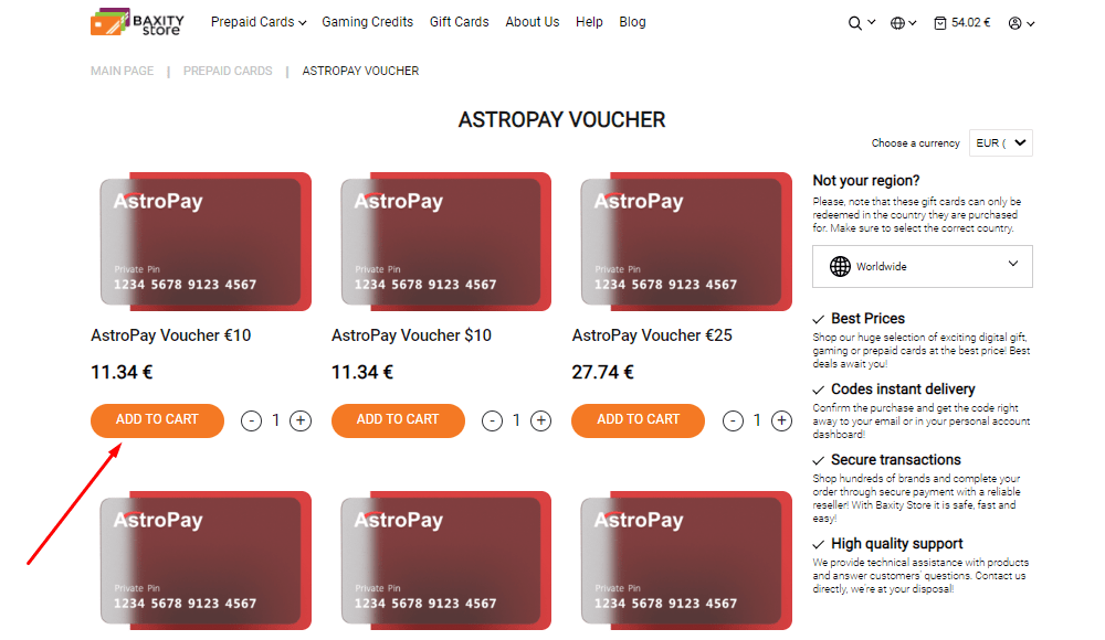 Baxity Store PerfectMoney
